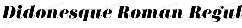 Didonesque Roman Regular字体转换